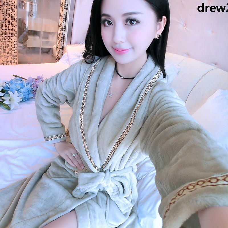 Áo Choàng Tắm Bằng Nỉ Dày Dặn Mềm Mại Thời Trang Quyến Rũ Cho Nữ | BigBuy360 - bigbuy360.vn