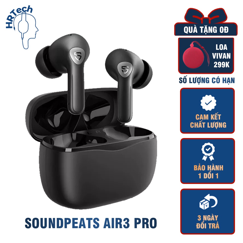 Tai Nghe True Wireless SoundPEATS Air3 Pro Hyrid ANC QCC3046 Bluetooth 5.2