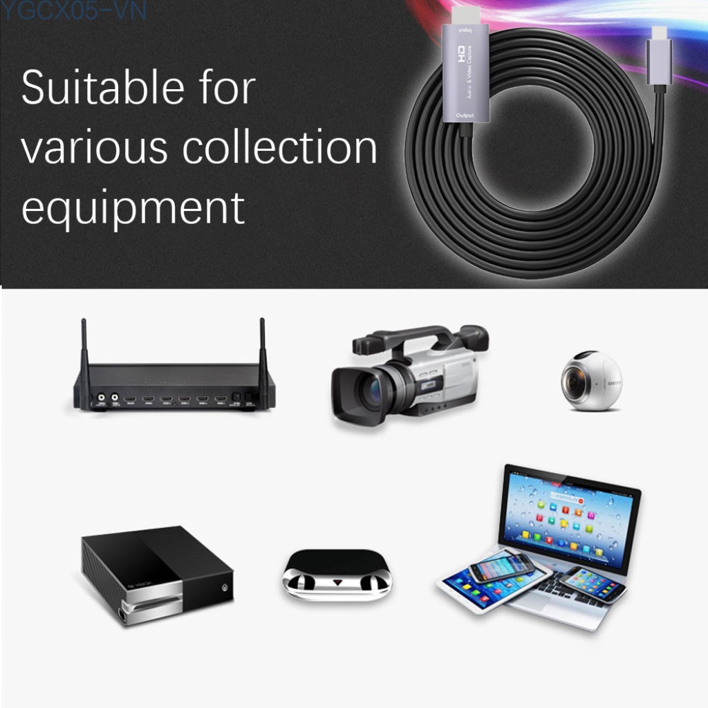 Dây Cáp Thẻ Video 4k Hd 2m Hdmi-Compatible Cổng Usb Type C Hỗ Trợ Phát Sóng Trực Tuyến | BigBuy360 - bigbuy360.vn