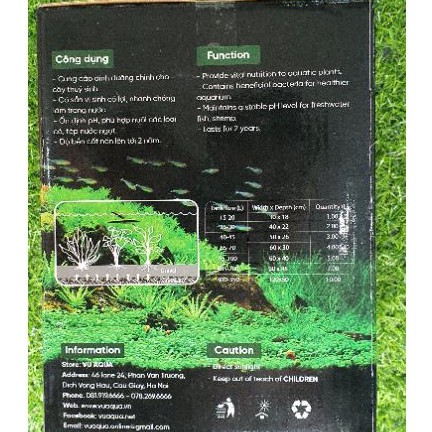 Cốt Nền Thuỷ Sinh Vũ Aqua Hộp 5L