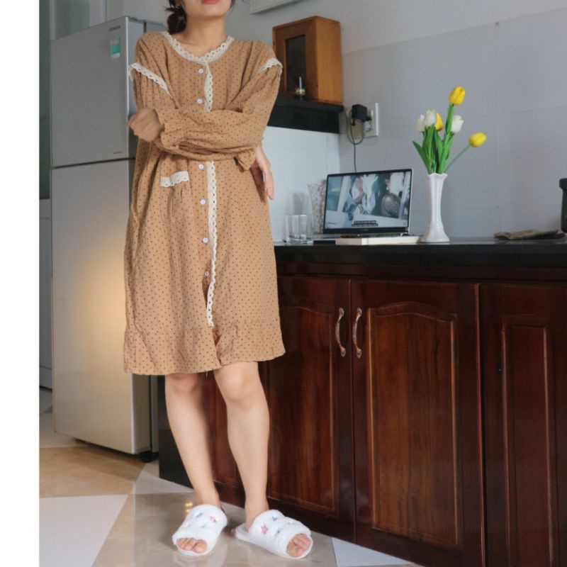 (sẵn đầm, có ảnh thật) Bộ ngủ / mặc nhà đôi pijama dài ulzzang order