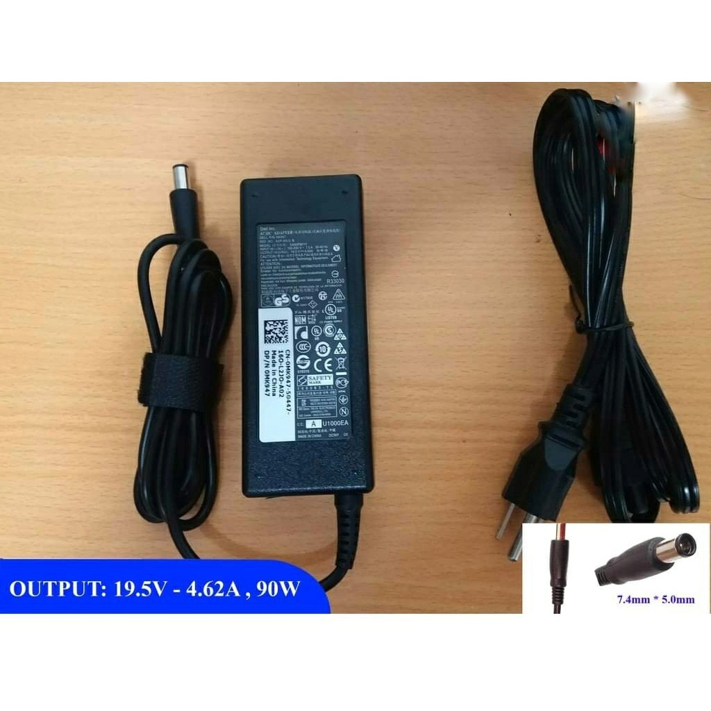 Sạc Laptop DELL Vostro 2420 2421 3420 3421 3450 3460 19.5V - 4.62A (90w) Chân Kim To 7.4mm x 5.0mm - Nhập Khẩu