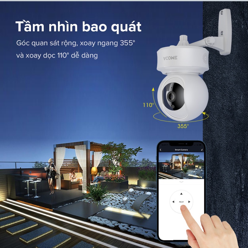 Tuya giải pháp - Camera IP Wifi Thông Minh Trong Nhà ACOME APC03 - Tuya- Độ Phân Giải 1080P 200MP- Hàng Chính Hãng | BigBuy360 - bigbuy360.vn