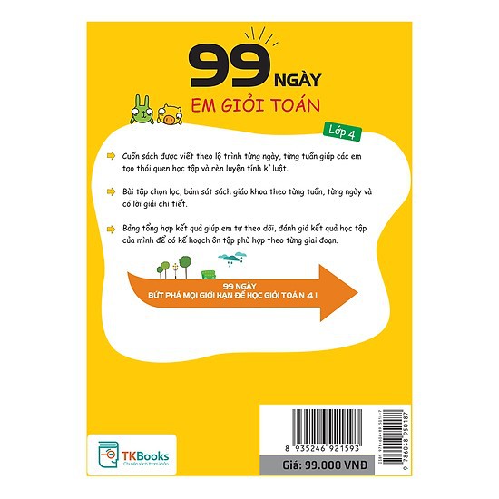 Sách 99 Ngày Em Giỏi Toán Lớp 4
