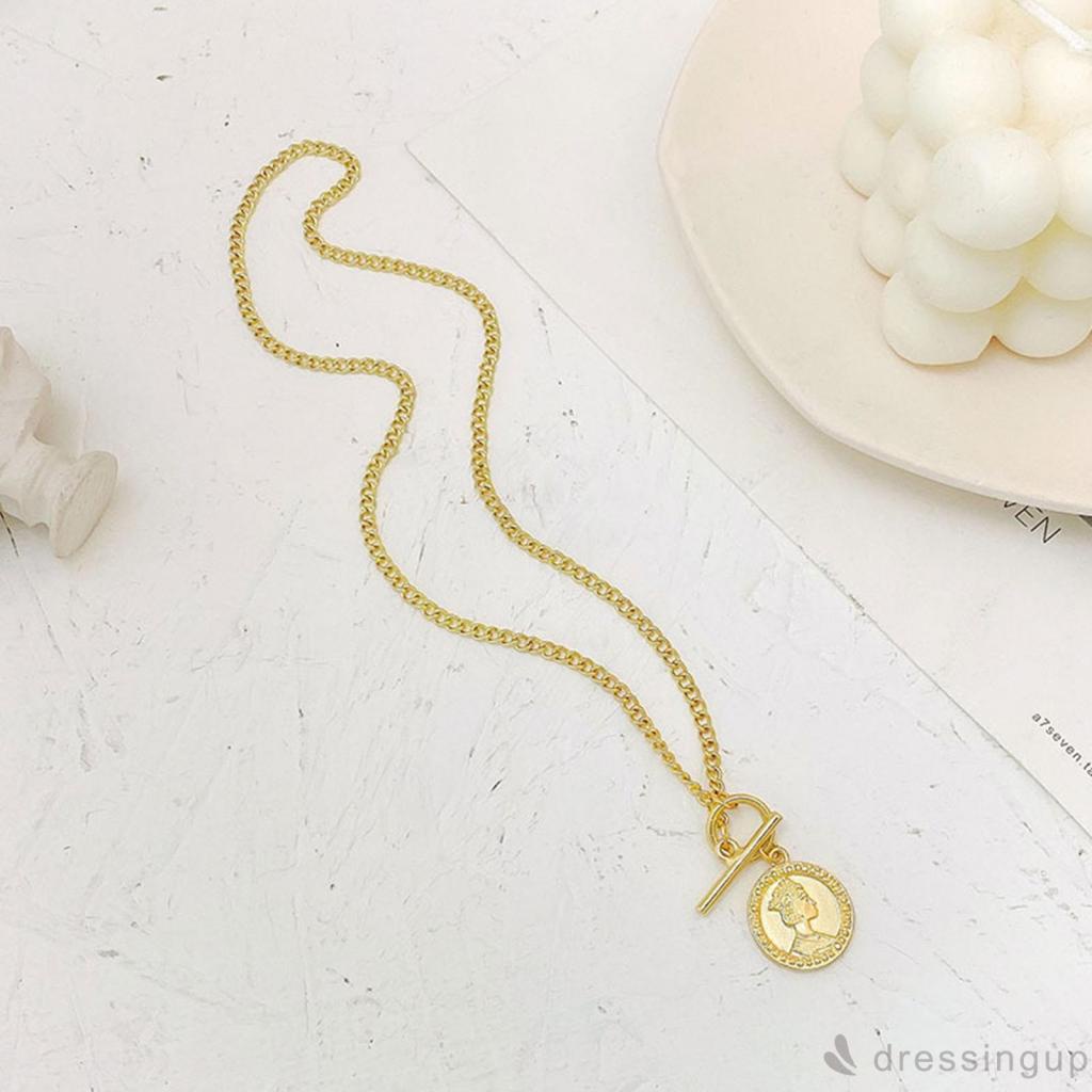 Vòng cổ Mặt Đồng Xu Độc Đáo Cho Nữ