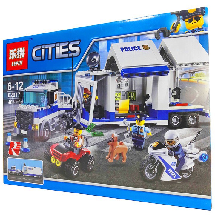 Bộ Lego Ghép Hình City Ninjago Cảnh Sát No.02018. Có 404 Chi Tiết. Lego Ninjago Lắp Ráp Đồ Chơi Cho Bé