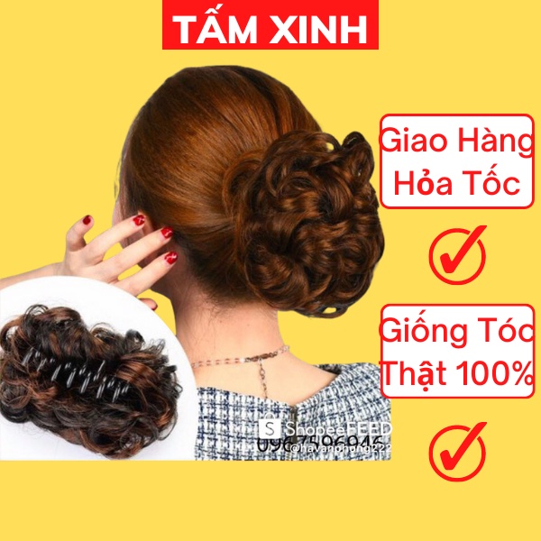 Kẹp búi tóc giả thời trang HÀN QUỐC - KẸP TÓC GIẢ