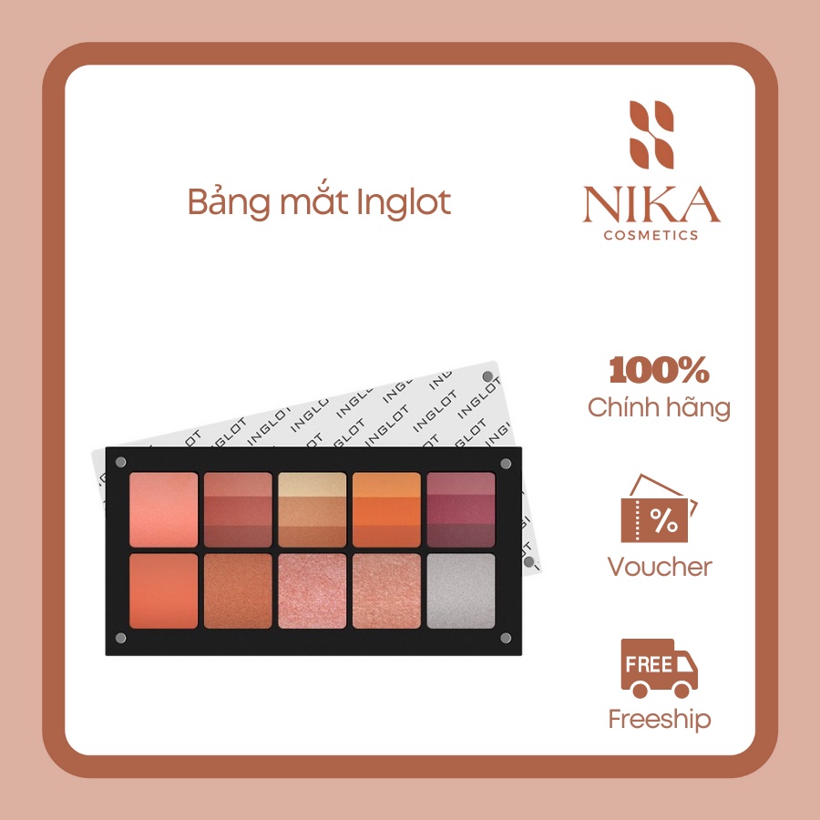 Bảng phấn mắt Inglot 10 ô [Nika Cosmetics]
