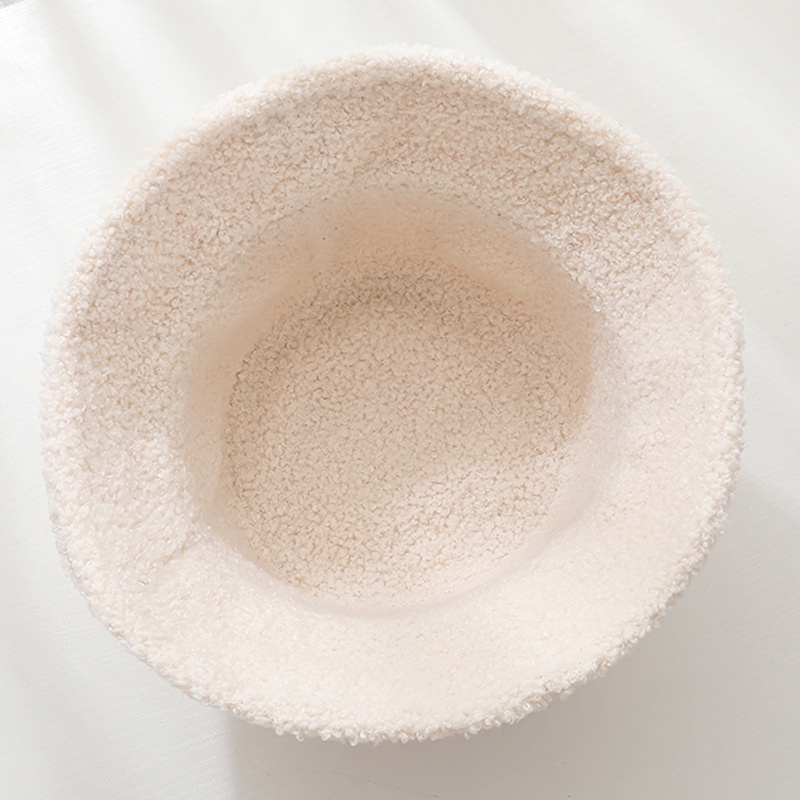 Nón Tai Bèo Phủ Lông Cừu Giữ Ấm Thời Trang Thu Đông Hàn Quốc Sành Điệu Dành Cho Nữ