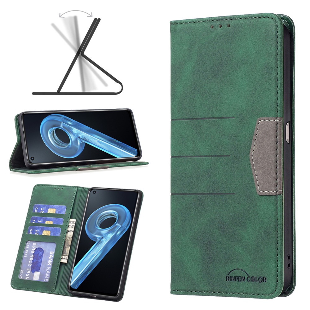 Bao Da Điện Thoại Nắp Lật Kiêm Ví Đựng Thẻ Có Thể Làm Giá Đỡ Kiểu Retro Cho OPPO A92 A94 A95 A96