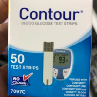 Que thử đường huyết Contour hộp 50 que.