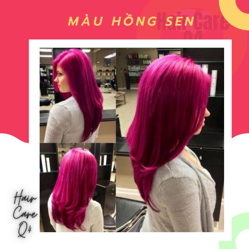 Thuốc nhuộm tóc màu hồng cánh sen - Hair CAre Q4