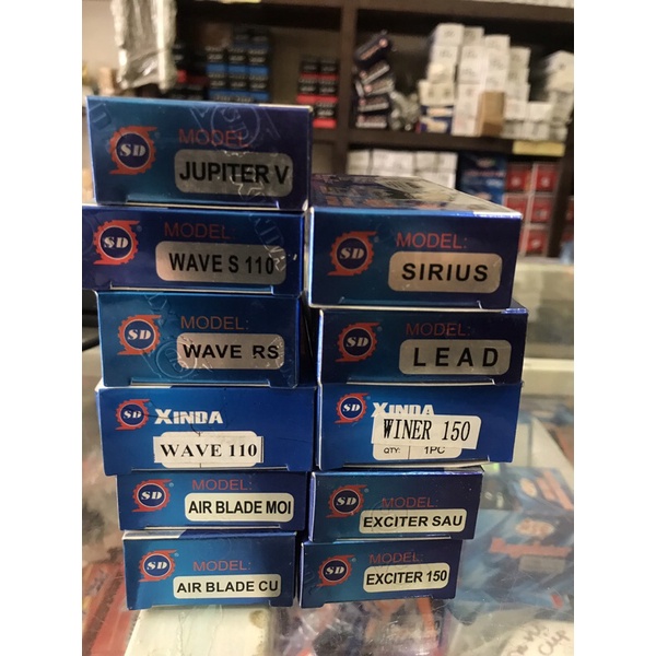 Má phanh đĩa  xe máy trước + sau hàng chính hãng XinDa đủ thông số các loại.