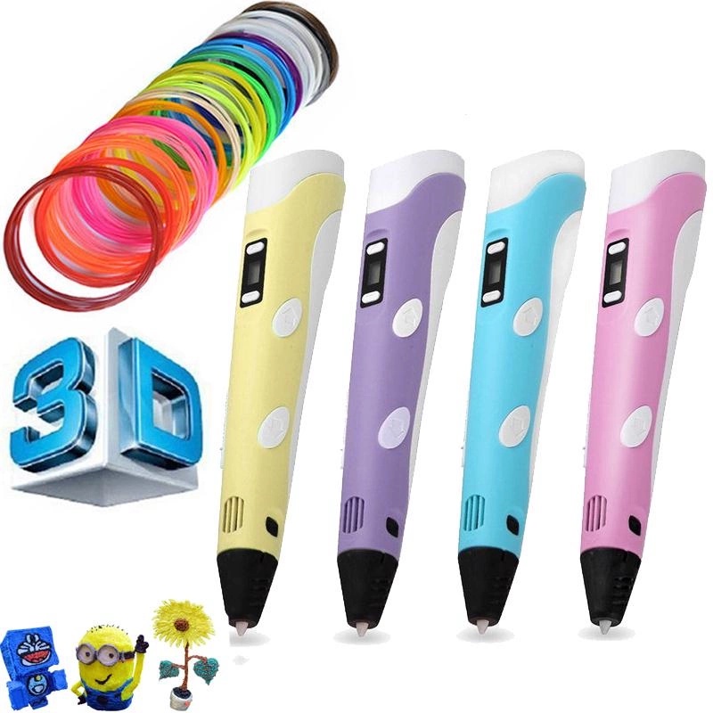 Bút vẽ 3D kèm sợi tạo mô hình 3 chiều độc đáo, in hình 3D nhiều màu sắc cho bé thỏa sức sáng tạo