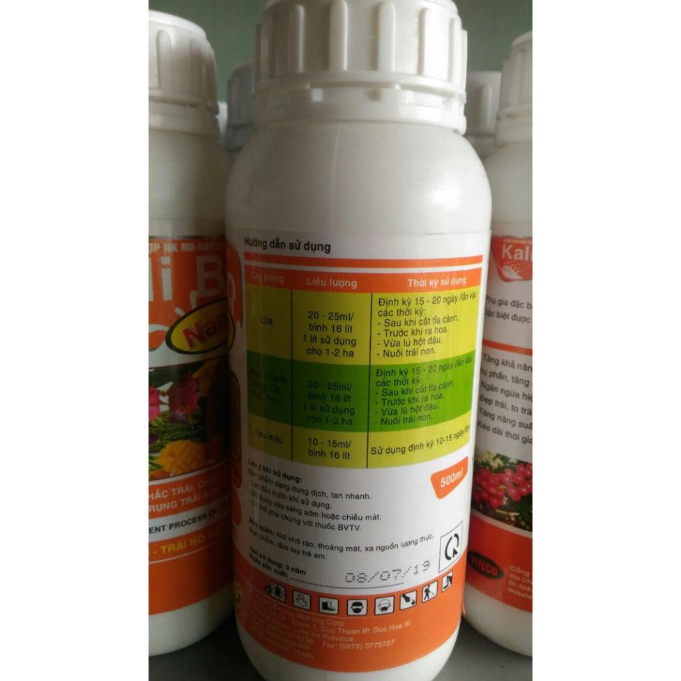 Phân bón lá  Kali Bo Nano phun 400 lít nước giúp  đẹp trái, chín đều, to trái, năng cân