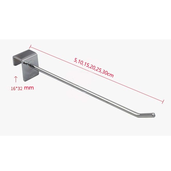 Móc treo phụ kiện YON dạng đơn cài thanh inox 15*30mm