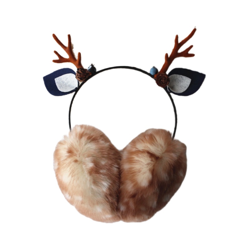 Khăn Choàng Cổ Giả Lông Thú Giữ Ấm Họa Tiết Hoạt Hình Cho Nữ