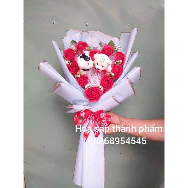 CON GẤU XỐP DÙNG BÓ HOA HOẶC BỎ HỘP QUÀ
