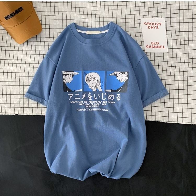 Áo thun unisex tay lỡ họa tiết ONE PIECE MT03 dáng rộng cho nam nữ
