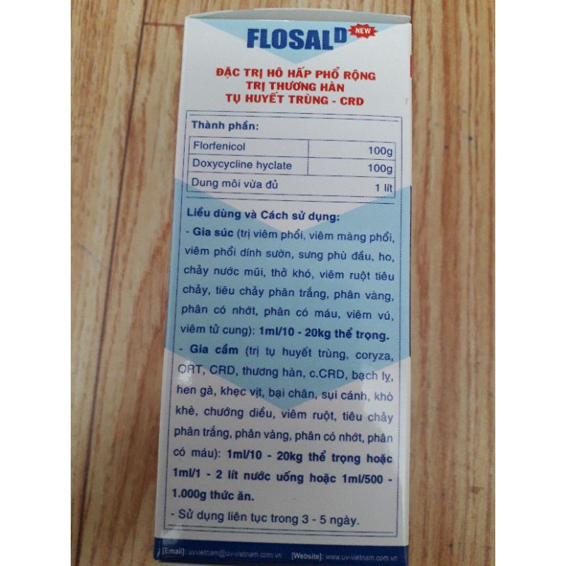 Flosal D chai 100ml. uống. hen, khẹc, khò khè