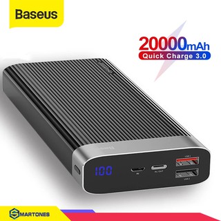 Pin dự phòng Baseus Parallel PD 20000mAh sạc nhanh QC 3.0 PD 18W cho điện thoại và máy tính bảng
