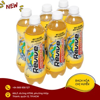 Nước ngọt có ga Revive Chanh muối lốc 6 chai 390 ml