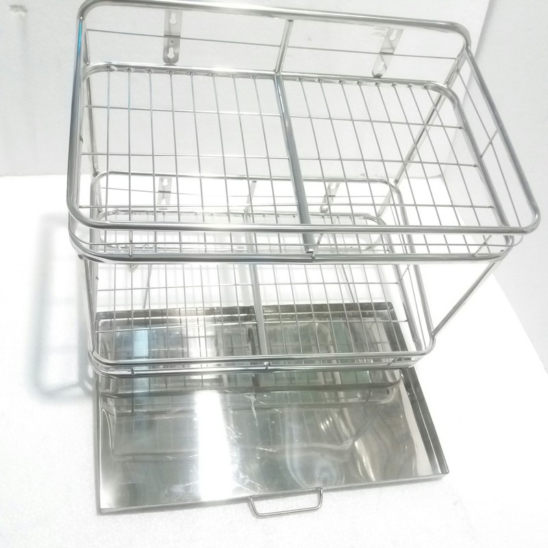 KỆ ÚP CHÉN ÚP LY 2 TẦNG LOẠI CÓ KHAY - TRO2T35LC - TRO2T35LCK