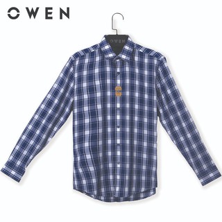 Áo sơ mi dài tay nam Owen Bamboo Regularfit họa tiết caro - AR23228D