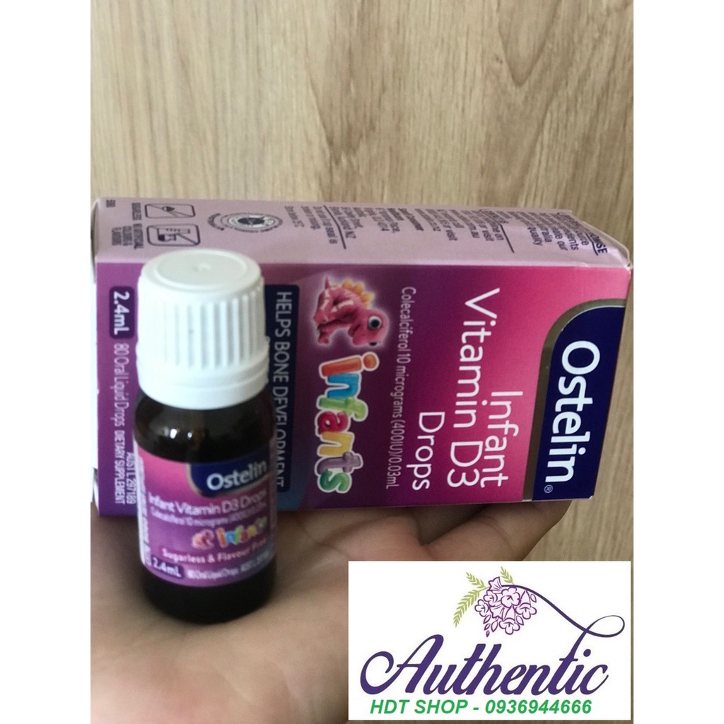 Vitamin D3 Ostelin dành cho trẻ sơ sinh từ 0 - 12 tháng