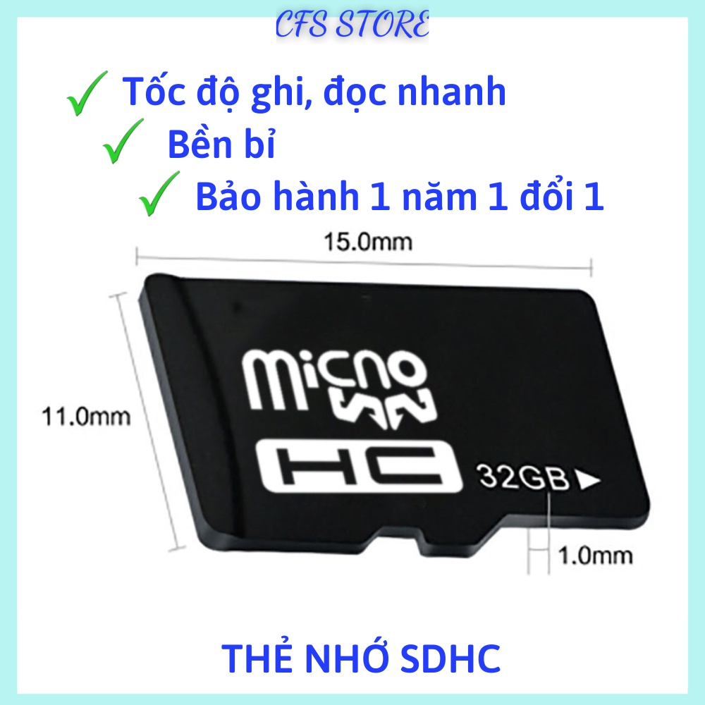 Thẻ nhớ microsd class 10 64gb 32gb 16gb 4gb cho camera hành trình điện thoại