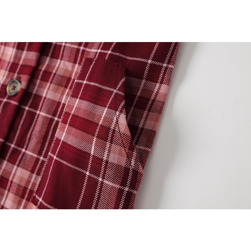 Váy yếm kẻ H&M xuất xịn