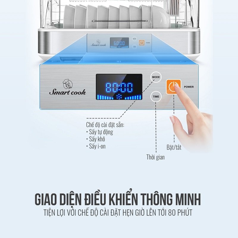 Máy Sấy Bát Smartcook DDS-3906