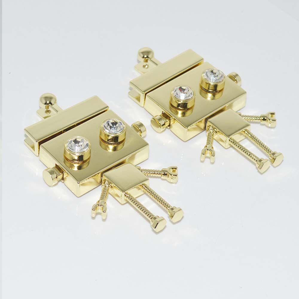 Khóa Bấm Thay Thế DIY Hình Robot Dễ Thương Cho Túi Xách