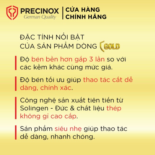 Kềm Cắt Da Cán Mờ Precinox Thương Hiệu Đức  G503