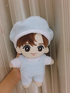 [Outfit Doll 20cm] Set yếm áo và mũ nồi lông thú