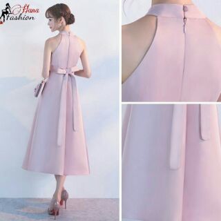 Đầm Xòe Dự Tiệc Cổ Yếm Cao Cấp