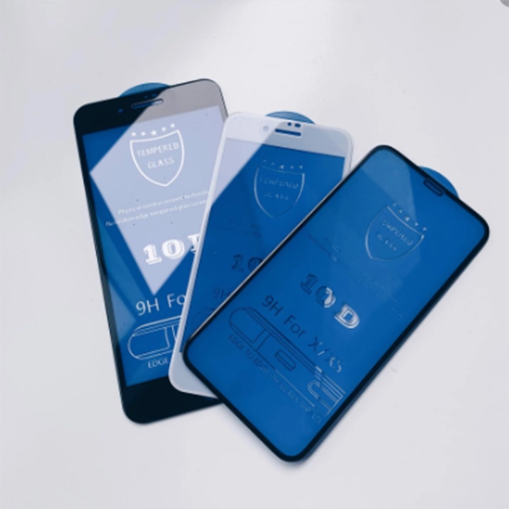 Kính cường lực full màn 10D cho iphone  6/6plus/6s/6s plus/6/7/7plus/8/8plus/x/xs/xs max/11/11pr/11prmax - Mario case