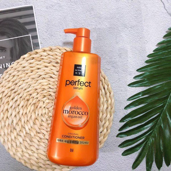 Dầu Xả Phục Hồi Tóc Mise En Scene Perfect Serum Golden Morocco Argan Oil Original Conditioner 680ml