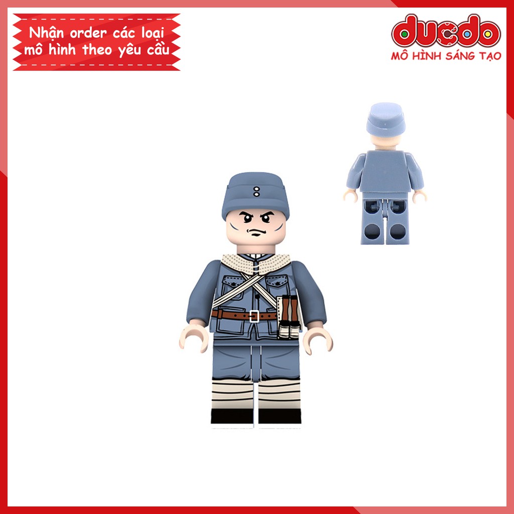 Minifigures Lính phát xít Nhật siêu chất mới nhất - Đồ chơi Lắp ghép Xếp hình Mini lính Army WW2 DZ-35