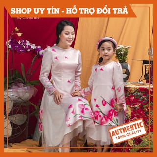 Áo Cách Tân Mẹ Và Bé Họa Tiết Hoa Rơi, 💖HÀNG THIẾT KẾ💖 Áo Dài Tết Cho Bé Gái Hàng Đẹp