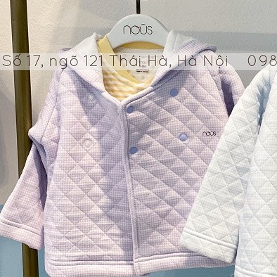 Sale Nous 25 % Áo Khoác Mũ tai Gấu Nous ( Size từ 3-6M đến 18-24M)