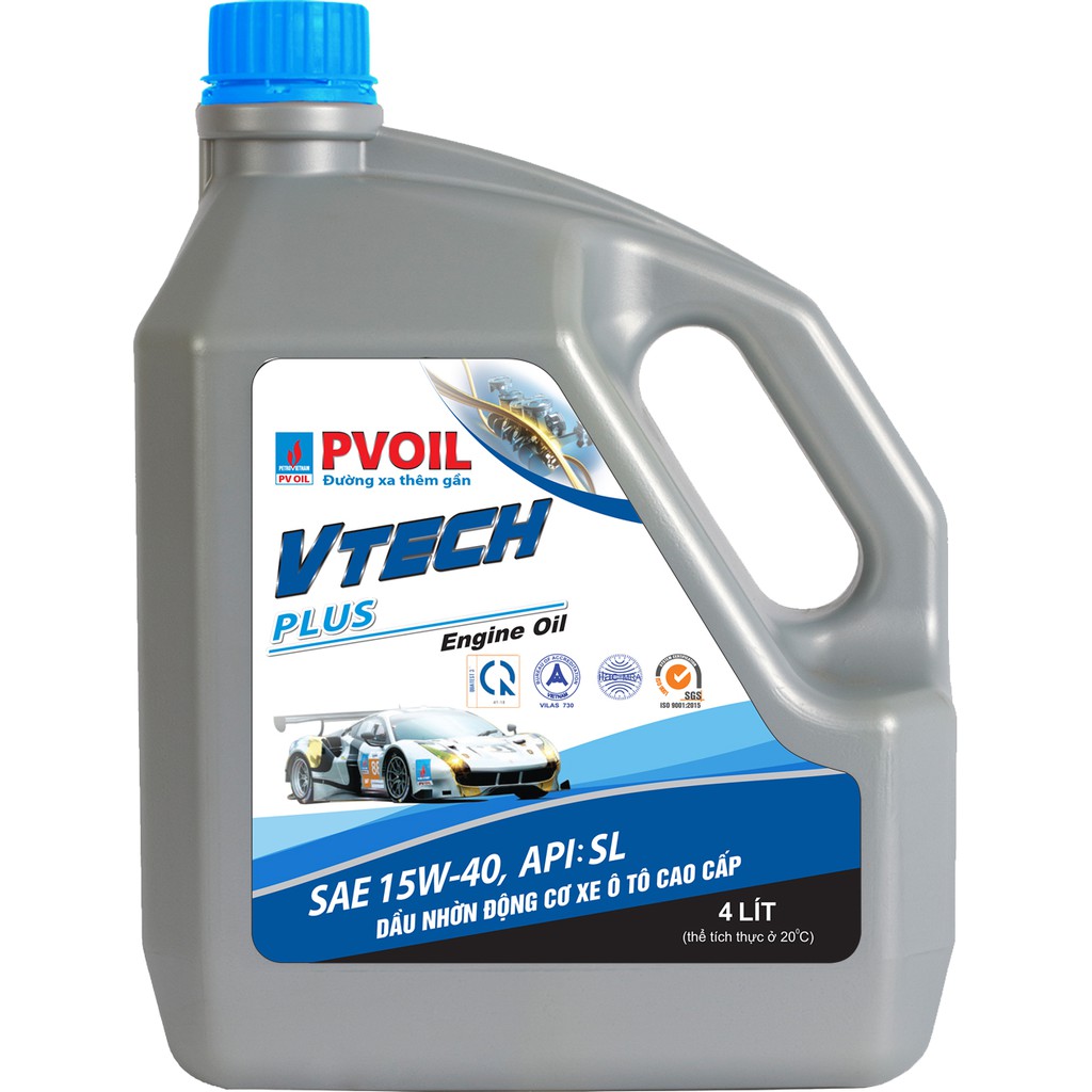 VTECH PLUS 15W40/4L DẦU ĐỘNG CƠ OTÔ CAO CẤP PV OIL