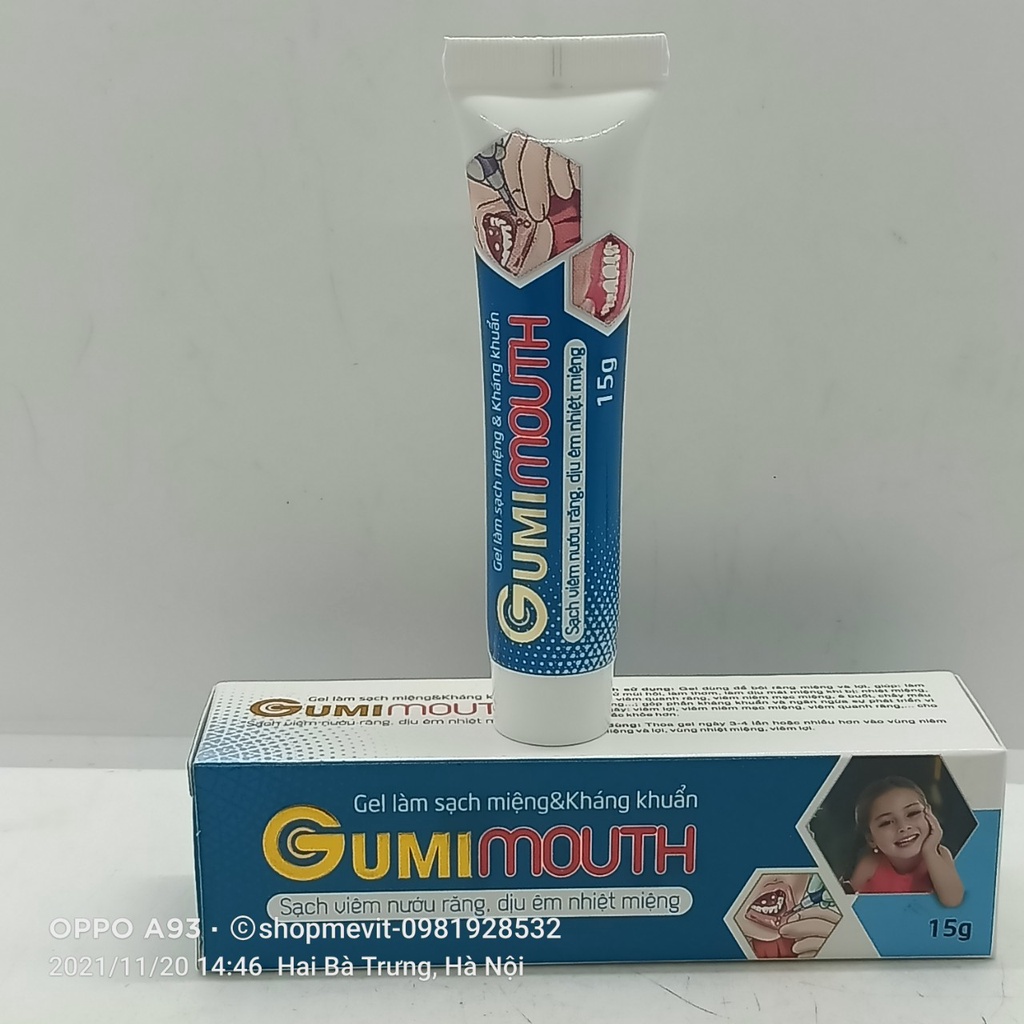 Gel làm sạch miệng Gumimouth tuýp 15g