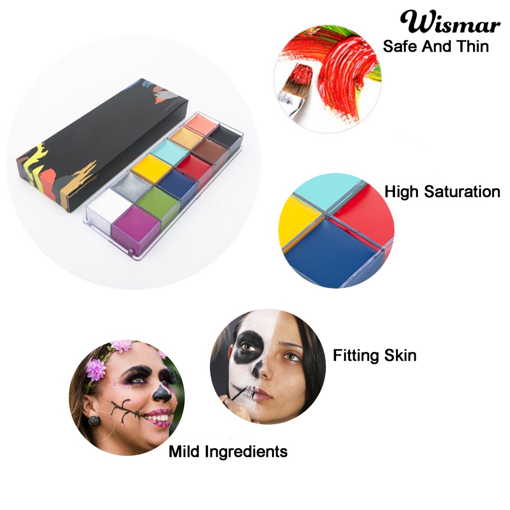 Sơn dầu vẽ cơ thể không phai 12 màu tùy chọn WIS 96g | BigBuy360 - bigbuy360.vn