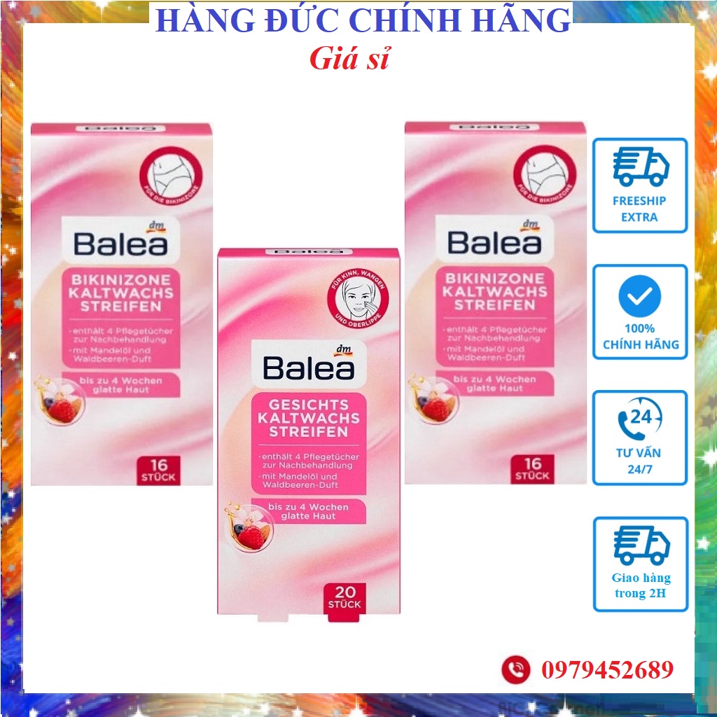 [Nhập Khẩu 100%] Miếng dán tẩy lông Balea dành cho cùng Bikini 16ml