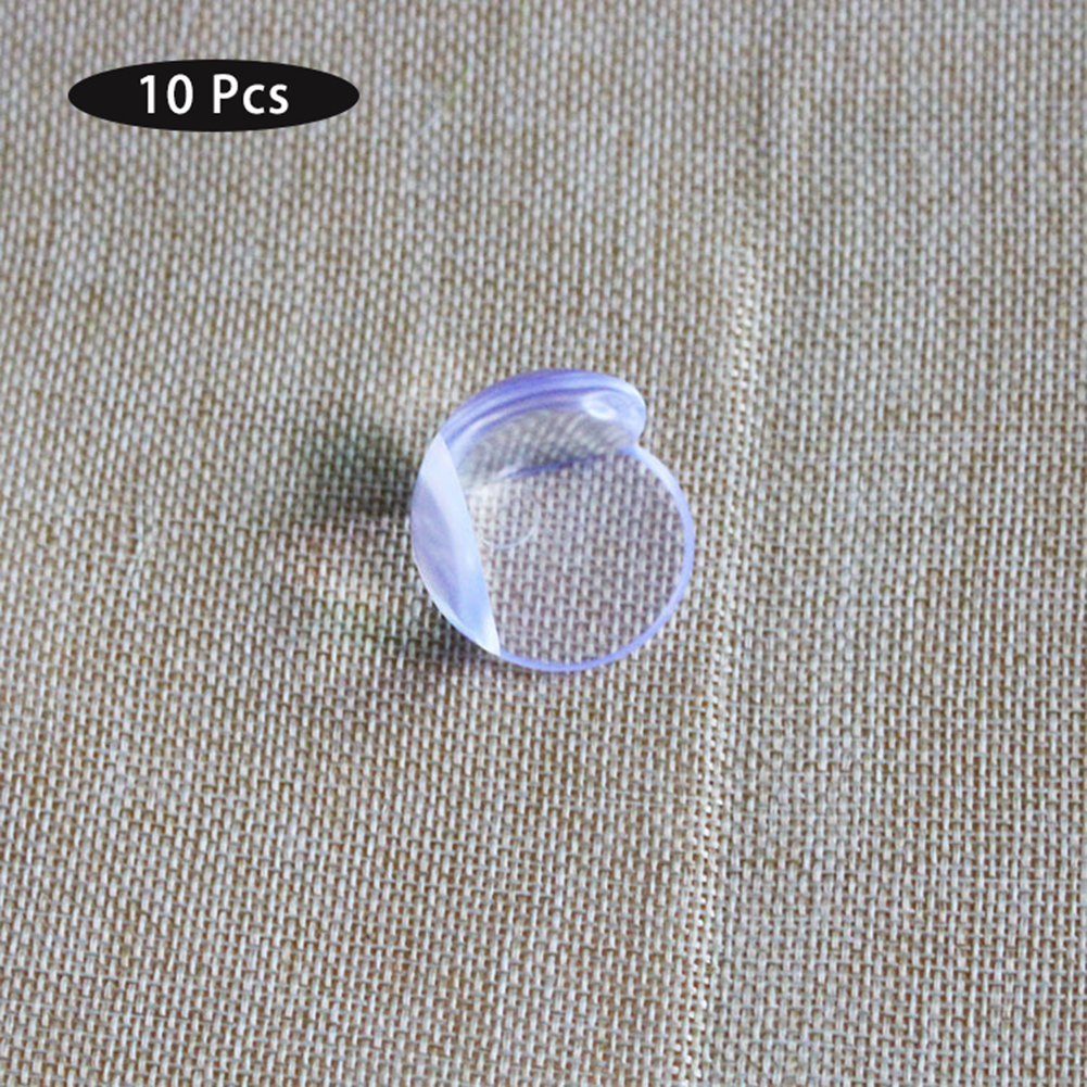 Miếng Nhựa Pvc Hình Cầu Trong Suốt Bọc Góc Bàn Bảo Vệ An Toàn Cho Bé