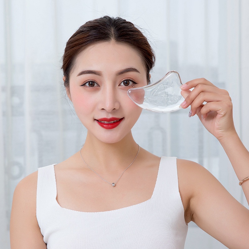 ⚜️Đá mã não cạo mát xa cổ/ mắt/ mặt màu trong suốt châm cứu trong spa