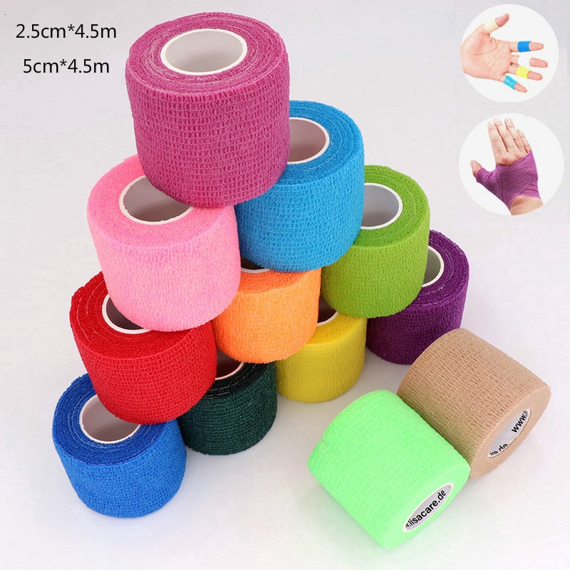 Cuộn băng quấn tập thể thao bảo vệ cơ khớp cỡ 2.5cm*4.5m/5cm*4.5m