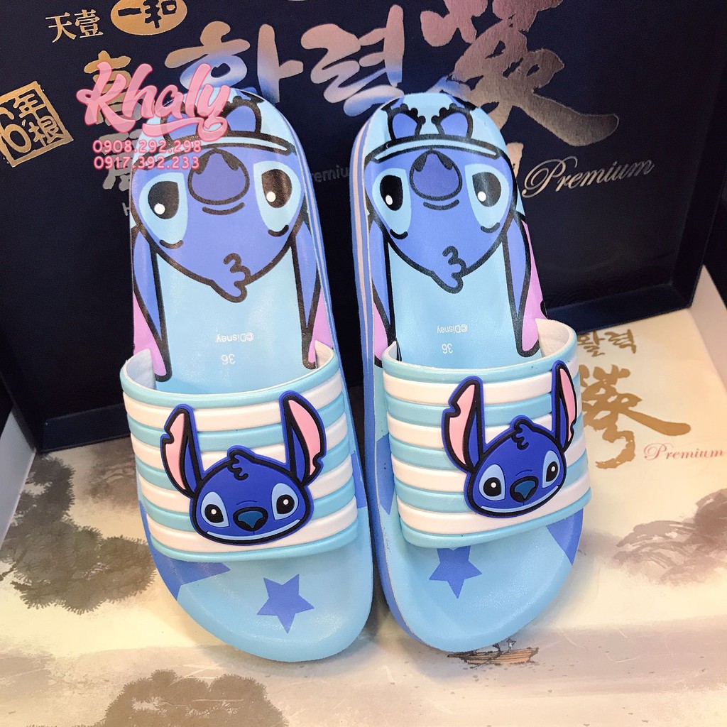 DÉP QUAI NGANG SỌC HÌNH CARTOON STITCH , MÈO TRẮNG , GẤU POOH , MICKEY VÀ MINNIE MOUSE SIÊU CUTE CHO TRẺ EM (THÁI LAN)