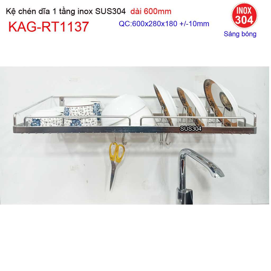 KỆ ĐỰNG CHÉN BÁT INOX ROCA KAG-RT1137